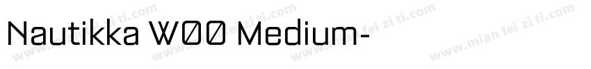 Nautikka W00 Medium字体转换